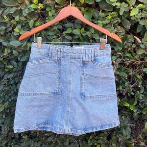Urban Outfitters BDG Light Denim Skirt with Front Pockets